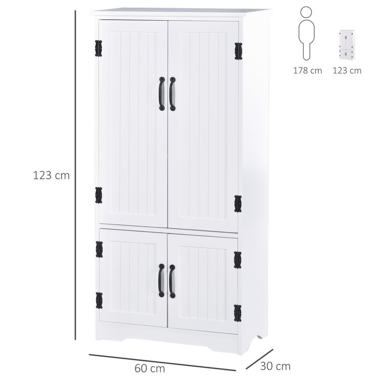 HOMCOM Armoire de cuisine contemporaine multi-rangements 2 placards 3 étagères MDF panneaux particules Meilleure affaire ???? HOMCOM Armoire De Cuisine Contemporaine Multi-rangements 2 Placards 3 étagères MDF Panneaux Particules ???? -VIDAXL Shop unnamed file 673