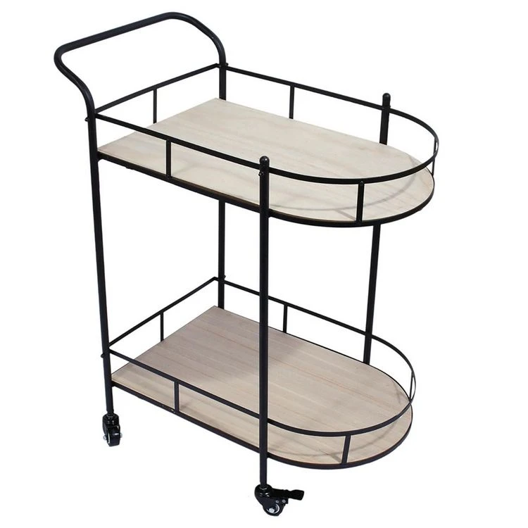 Vente flash 🔔 The Home Deco Factory Desserte à Roulettes Bois Et Métal 😀 3 Vente flash 🔔 The Home Deco Factory Desserte à Roulettes Bois Et Métal 😀