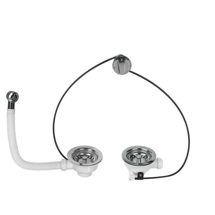 Wirquin Bonde évier, 2 bacs, Diam.90 mm, commande à câble Promo ???? Wirquin Bonde évier, 2 Bacs, Diam.90 Mm, Commande à Câble ???? -VIDAXL Shop unnamed file 709