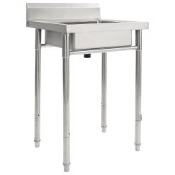 Promo ⌛ VIDAXL Evier De Cuisine Seul Lavabo Acier Inoxydable ✔️