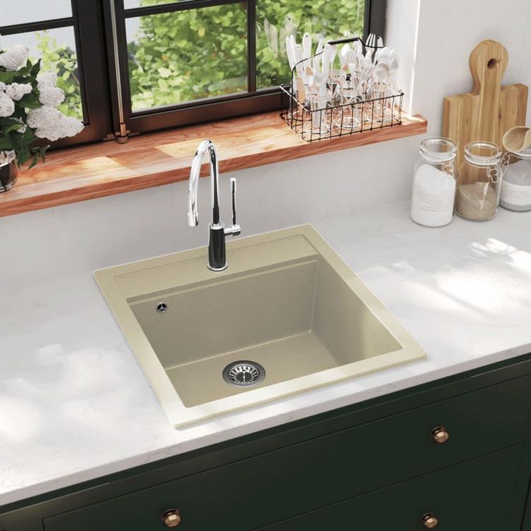 VIDAXL Evier de cuisine Granit Seul lavabo Beige Remise ???? VIDAXL Evier De Cuisine Granit Seul Lavabo Beige ???? -VIDAXL Shop unnamed file 798