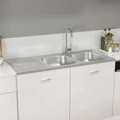 De gros ???? VIDAXL Evier De Cuisine A Double Lavabo Argente 1200x600x155 Mm Inox ???? 7 De gros ???? VIDAXL Evier De Cuisine A Double Lavabo Argente 1200x600x155 Mm Inox ???? -VIDAXL Shop unnamed file 810