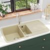 Meilleure affaire ❤️ VIDAXL Evier De Cuisine Granit Double Lavabo Beige ???? -VIDAXL Shop unnamed file 832