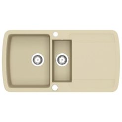 Meilleure affaire ❤️ VIDAXL Evier De Cuisine Granit Double Lavabo Beige ???? -VIDAXL Shop unnamed file 833
