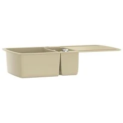 Meilleure affaire ❤️ VIDAXL Evier De Cuisine Granit Double Lavabo Beige 👍 -VIDAXL Shop unnamed file 834
