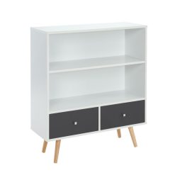 Sortie ❤️ Bibliothèque 2 Tiroirs Pieds Bois Massif L80cm MALMO ???? -VIDAXL Shop unnamed file 884