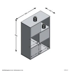 Le moins cher 😀 Étagère De Rangement 3 Portes Esprit Gamer L68,5cm PLAY 😍 -VIDAXL Shop unnamed file 893