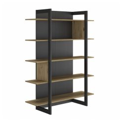 Les meilleures critiques de ???? Bibliothèque Style Industriel 5 étagères DETROIT ⌛