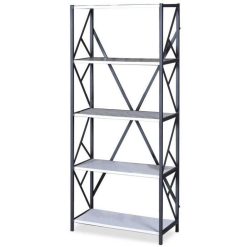 Sortie ✔️ Paris Prix Bibliothèque 5 Niveaux Sicaret 150cm Blanc Mat ????