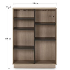 Sortie ???? VS VENTA-STOCK Étagère Bibliothèque Vigo 150x80cm , étagère Pour Bureau, Couleur Chêne Et Gris ???? -VIDAXL Shop unnamed file 972