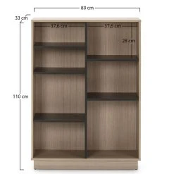 Sortie 👏 VS VENTA-STOCK Étagère Bibliothèque Vigo 150x80cm , étagère Pour Bureau, Couleur Chêne Et Gris 🧨 -VIDAXL Shop unnamed file 972