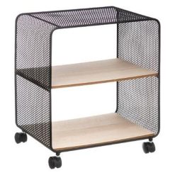 Top 10 ???? Étagère 2 Niveaux Sur Roulettes Brio 51cm Noir ✔️