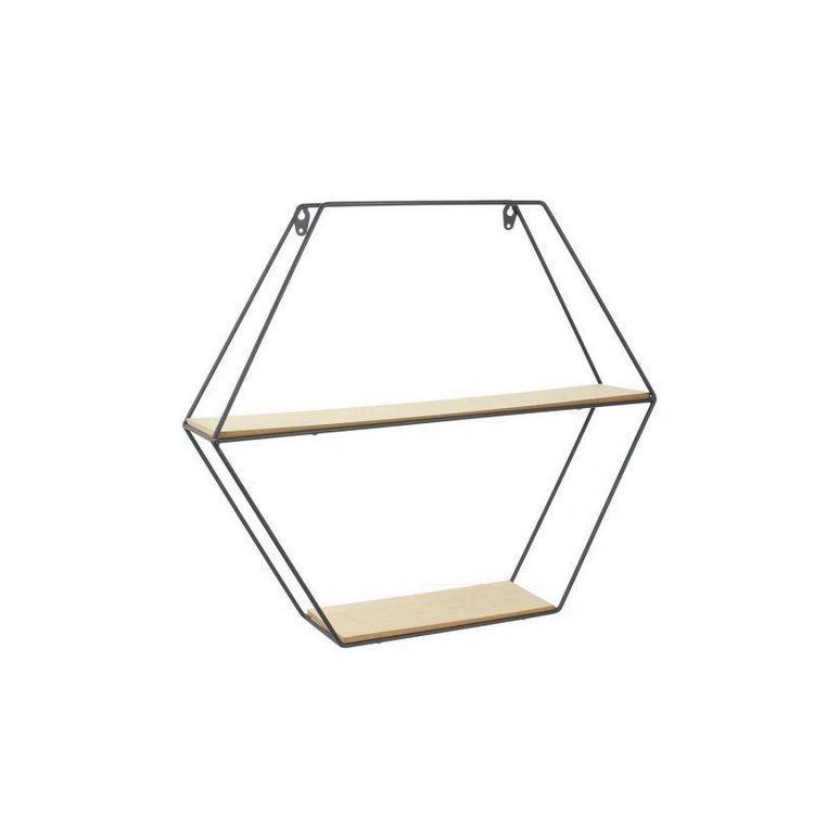 Paris Prix Étagère Murale Design Hexagonale 46cm Naturel Bon marché ???? Paris Prix Étagère Murale Design Hexagonale 46cm Naturel ???? -VIDAXL Shop unnamed file 986