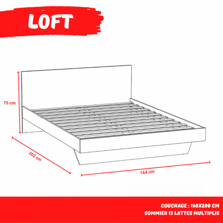 Lit double 160x200 cm avec tête de lit LAGOS Meilleure affaire ???? Lit Double 160x200 Cm Avec Tête De Lit LAGOS ???? -VIDAXL Shop unnamed file